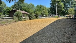 Professional landscaping installation completed for new construction home